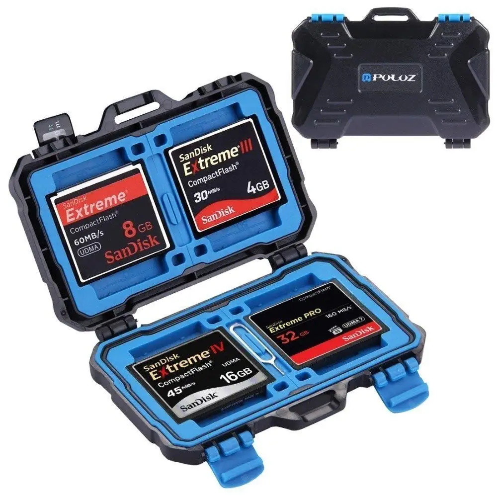Zorrlla 27 in 1 Memory Card Case Waterproof Storage Box Protector for 4CF+ 8SD+9TF+ 1Card PIN +1SIM +2Micro-SIM +2Nano-SIM
Zorrlla 27 in 1 Memory Card Case Waterproof Storage Box Protector for 4CF+ 8SD+9TF+ 1Card PIN +1SIM +2Micro-SIM +2Nano-SIM
