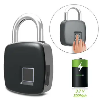 Portable Anti-theft Fingerprint Lock USB Charging Smart Fingerprint Padlock Keyless Lock Waterproof Door Lock 3C06
Portable Anti-theft Fingerprint Lock USB Charging Smart Fingerprint Padlock Keyless Lock Waterproof Door Lock 3C06