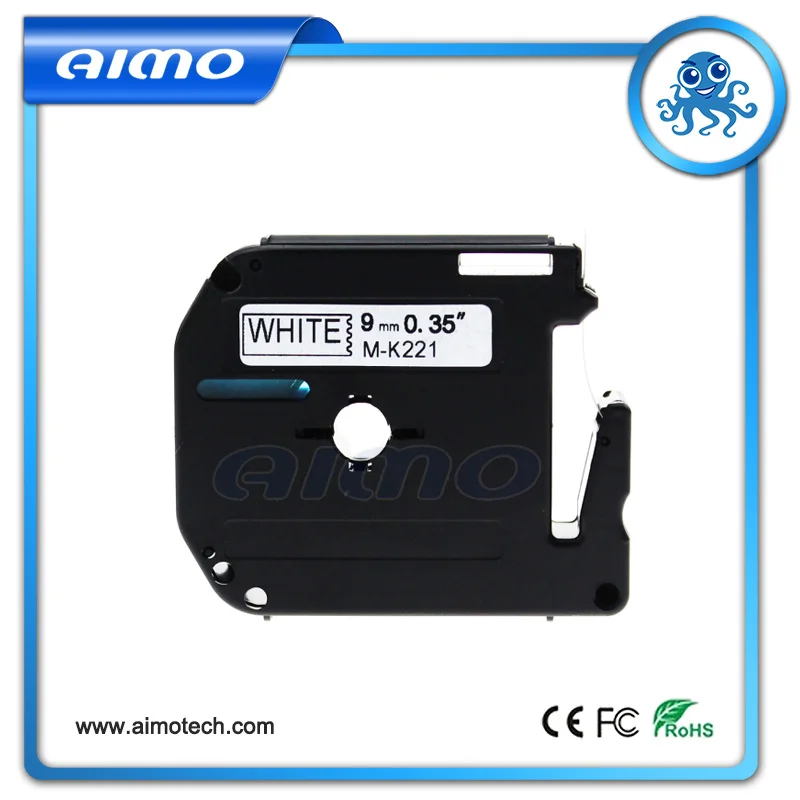 5 pcs m-k221 mk221 mk 221 compatible p-touch 9mm black on white m tape for brother label printer
5 pcs m-k221 mk221 mk 221 compatible p-touch 9mm black on white m tape for brother label printer