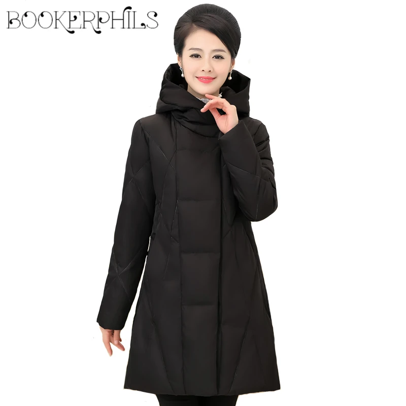 2019 Autumn Winter Women White Duck Down Jacket Long Coat Hooded Plus size 5XL High Quality Fluffy Warm Down Thick Female Parkas
2019 Autumn Winter Women White Duck Down Jacket Long Coat Hooded Plus size 5XL High Quality Fluffy Warm Down Thick Female Parkas