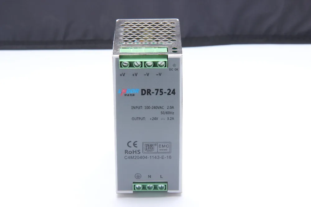DR-75-12 75W 12V 6.3A ac dc converter SMPS Din rail Single Output Switching power supply
DR-75-12 75W 12V 6.3A ac dc converter SMPS Din rail Single Output Switching power supply