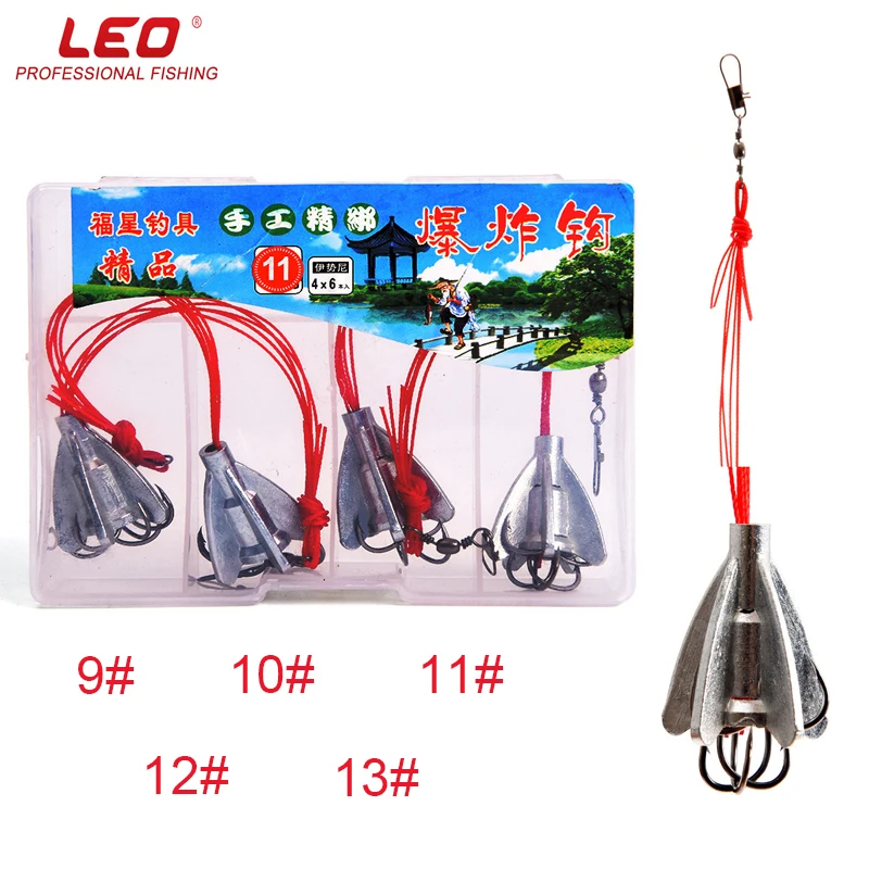 4pcs/box LEO Fishing Hook Explosion Hook Set 5 Size Anti-Hanging Bottom Tool With Fishing Tackle Box Accessories Pesca
4pcs/box LEO Fishing Hook Explosion Hook Set 5 Size Anti-Hanging Bottom Tool With Fishing Tackle Box Accessories Pesca
