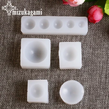 UV Resin Jewelry Liquid Silicone Mold Big & Small Round Hemisphere Mold Resin Molds For DIY Pendant Charms Making Jewelry
UV Resin Jewelry Liquid Silicone Mold Big & Small Round Hemisphere Mold Resin Molds For DIY Pendant Charms Making Jewelry