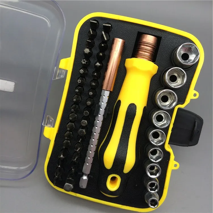 46-in-one Telecom Combination Set Screwdriver, Sleeve,Screwdriver Head, Disassemble Sets Of Household Tools
46-in-one Telecom Combination Set Screwdriver, Sleeve,Screwdriver Head, Disassemble Sets Of Household Tools