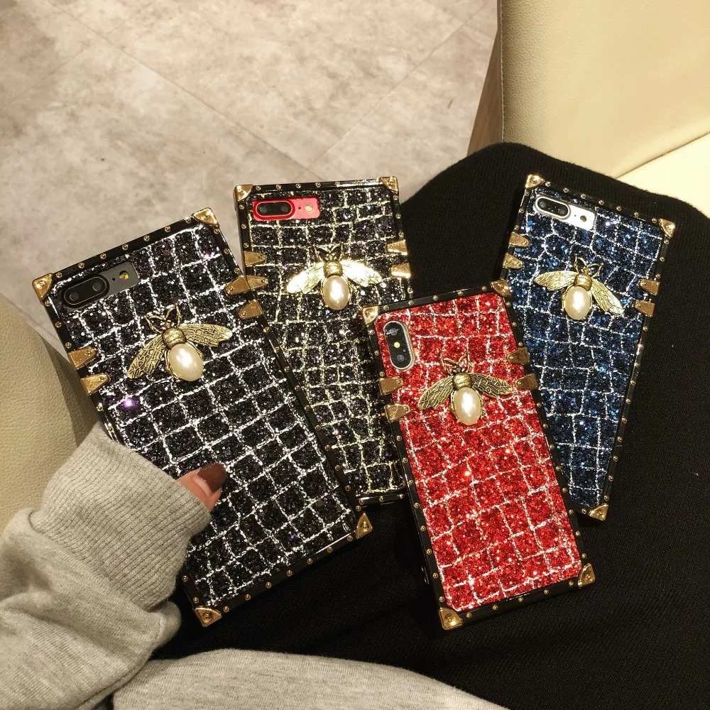 Luxury Bling Bee Phone Case For Iphone X XS Max XR 6 6S Plus 7 8 Plus Case Shining Glitter Cover Snake skin
Luxury Bling Bee Phone Case For Iphone X XS Max XR 6 6S Plus 7 8 Plus Case Shining Glitter Cover Snake skin