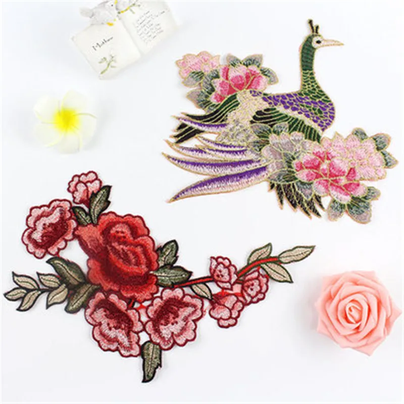 Girls clothes Badges embroidery patch Peacock flowers deal with it T shirt women patches for clothing apliques stickers badge
Girls clothes Badges embroidery patch Peacock flowers deal with it T shirt women patches for clothing apliques stickers badge