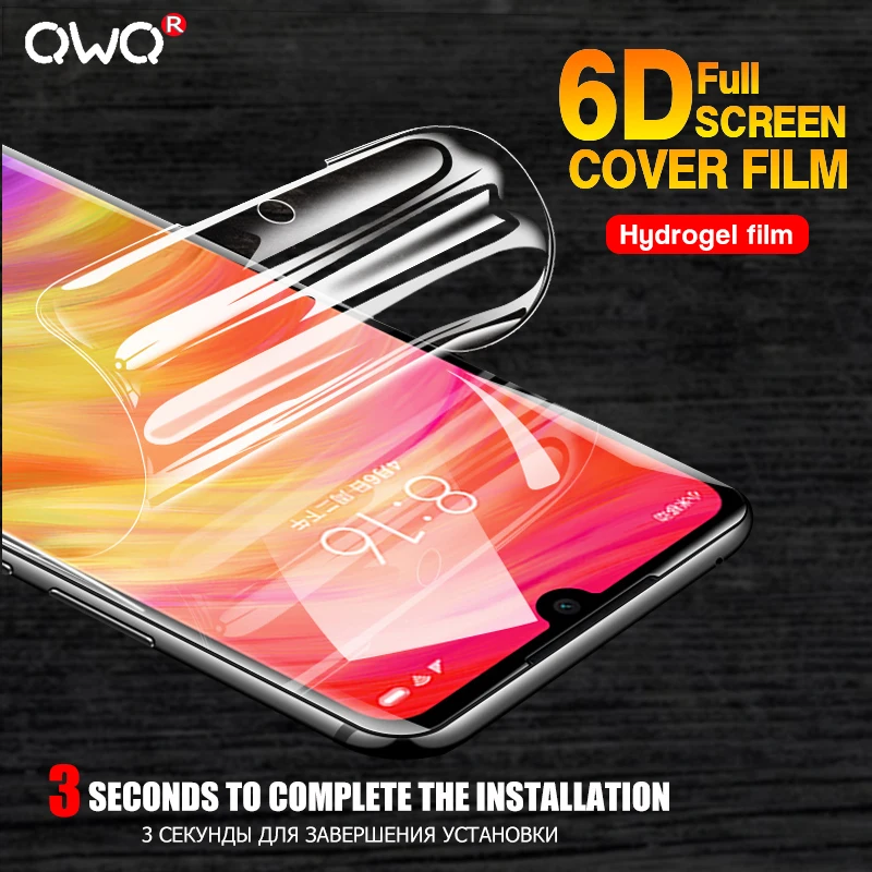 6D Full Cover HD Hydrogel Film For Xiaomi Redmi Note 7 6 Pro 5 4 4X Screen Protector For Redmi 6 6A 7 4X Soft Film Not Glass
6D Full Cover HD Hydrogel Film For Xiaomi Redmi Note 7 6 Pro 5 4 4X Screen Protector For Redmi 6 6A 7 4X Soft Film Not Glass