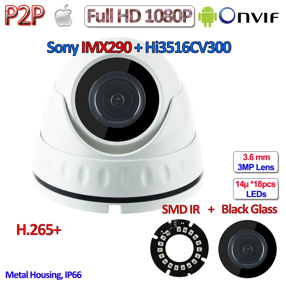 H.265 H.265+ 1080P IP Mini Camera IMX290 2.0MP Hisilicon Night Vision Camara IP Onvif 2.4 with 3MP HD Lens, WDR, H.264, P2P
H.265 H.265+ 1080P IP Mini Camera IMX290 2.0MP Hisilicon Night Vision Camara IP Onvif 2.4 with 3MP HD Lens, WDR, H.264, P2P