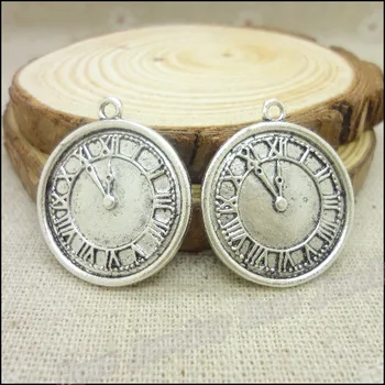 40 pcs Charms Steampunk clock watch face Pendant Tibetan silver Zinc Alloy Fit Bracelet Necklace DIY Metal Jewelry Findings
40 pcs Charms Steampunk clock watch face Pendant Tibetan silver Zinc Alloy Fit Bracelet Necklace DIY Metal Jewelry Findings