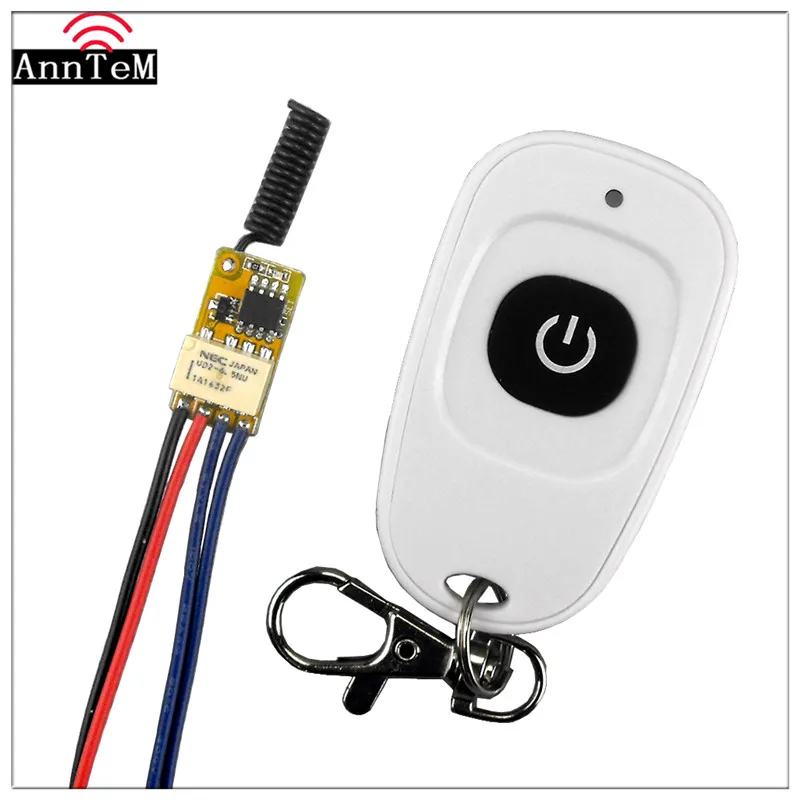 Anntem brand DC3.7v to 24v remote control switch 12v Relay 1CH Wireless Controller Wide Working Voltage receiver +Transmitter
Anntem brand DC3.7v to 24v remote control switch 12v Relay 1CH Wireless Controller Wide Working Voltage receiver +Transmitter