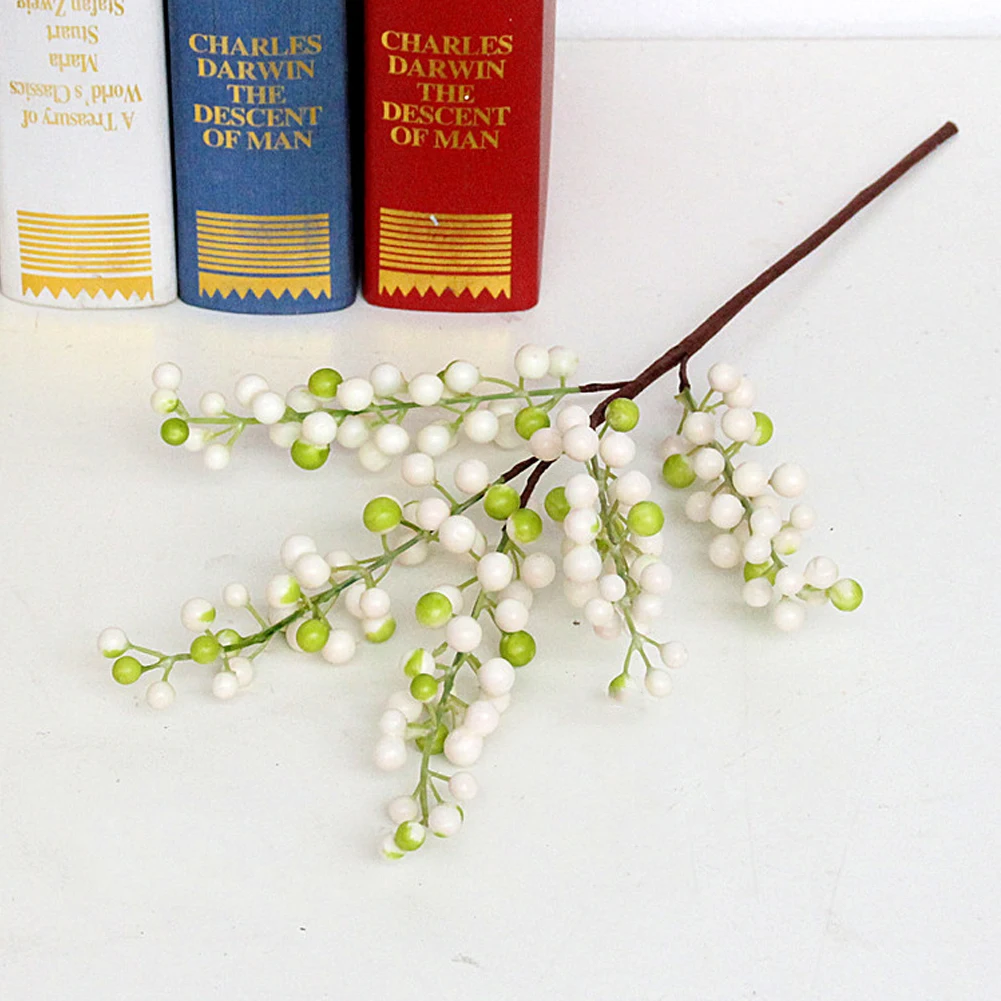 Artificial Red Berry Handmade DIY Home Decor 5 Fork Foam Party European Style Holiday Ornament Stems Lifelike Craft Fake Flower
Artificial Red Berry Handmade DIY Home Decor 5 Fork Foam Party European Style Holiday Ornament Stems Lifelike Craft Fake Flower