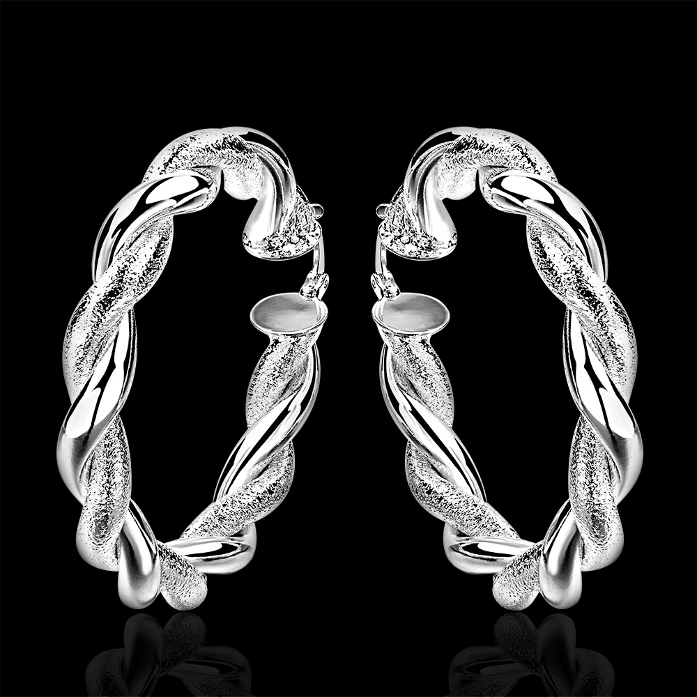 925 Sterling Silver Hip Hop Round Earrings for Women Large Circle Twist Piercing Hoop Earring Dropship Suppliers
925 Sterling Silver Hip Hop Round Earrings for Women Large Circle Twist Piercing Hoop Earring Dropship Suppliers