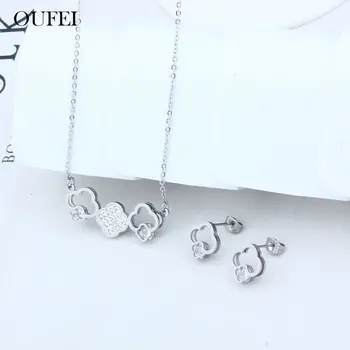OUFEI Clover Bridal Jewelry Sets Earring And Necklace Sets Jewelry Sets Stainless Steel Jewelry Woman Vogue 2019 Free Shipping
OUFEI Clover Bridal Jewelry Sets Earring And Necklace Sets Jewelry Sets Stainless Steel Jewelry Woman Vogue 2019 Free Shipping