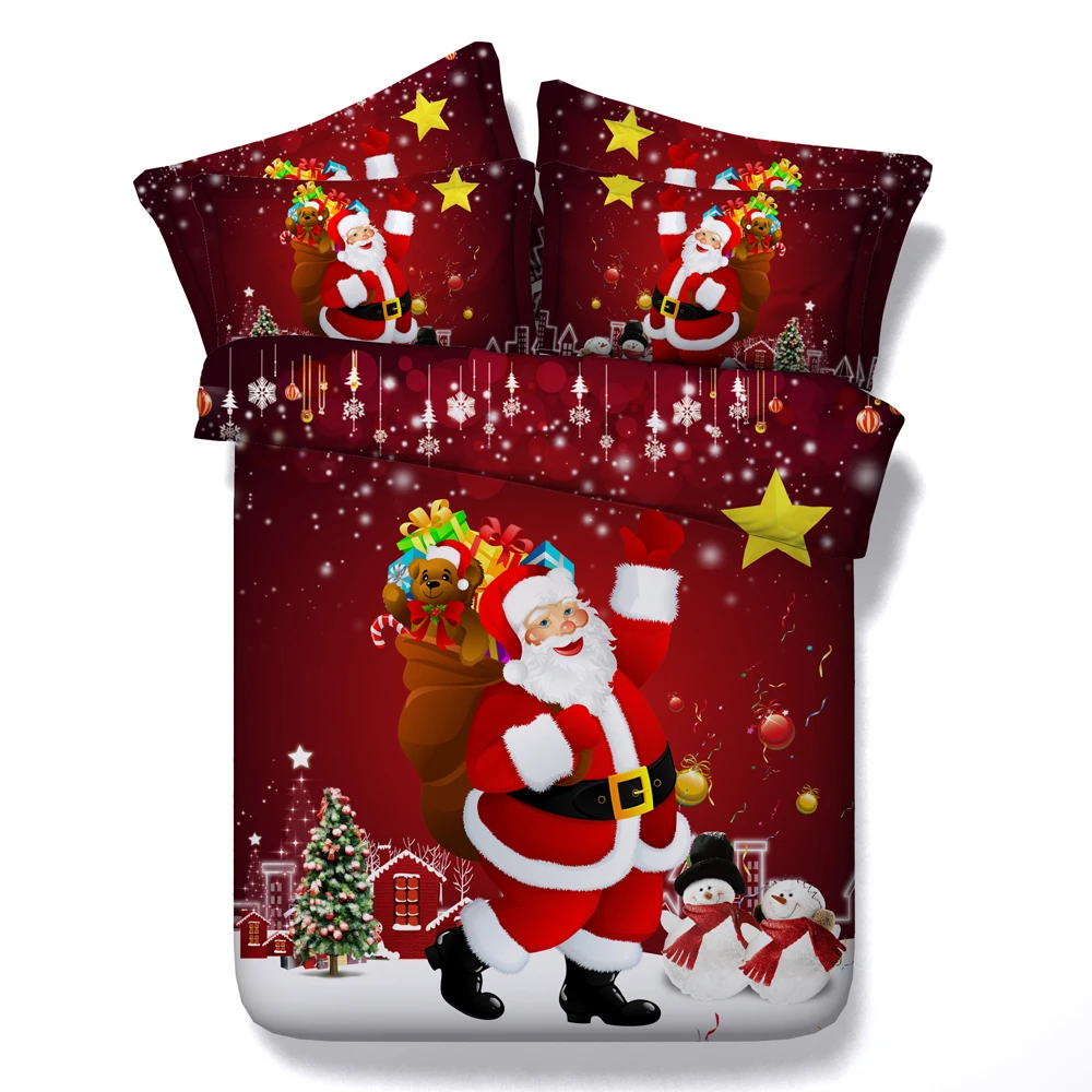 Christmas bed linen Santa Claus 3d print duvet comforter cover queen twin bedding sets 3/4pc full king sizes 500tc boys girl kid
Christmas bed linen Santa Claus 3d print duvet comforter cover queen twin bedding sets 3/4pc full king sizes 500tc boys girl kid