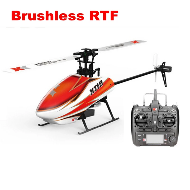 XK K110 Blast 6CH Brushless 3D6G System RC Helicopter RTF for Kids Children Funny Toys Gift RC Drones Outdoor For FUTABA S-FHSS
XK K110 Blast 6CH Brushless 3D6G System RC Helicopter RTF for Kids Children Funny Toys Gift RC Drones Outdoor For FUTABA S-FHSS