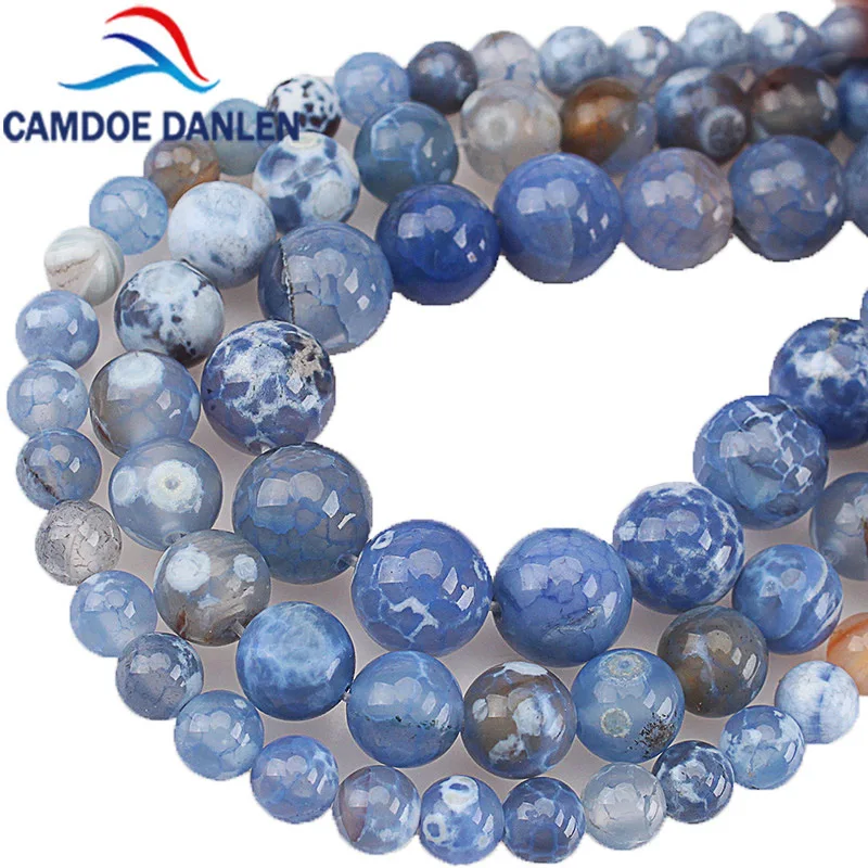 Natural Stone Beads Blue Cracked Fire Agates Dragon Vein Agates Round Loose Beads 6 8 10MM Fit DIY Handmade Jewelry Making
Natural Stone Beads Blue Cracked Fire Agates Dragon Vein Agates Round Loose Beads 6 8 10MM Fit DIY Handmade Jewelry Making