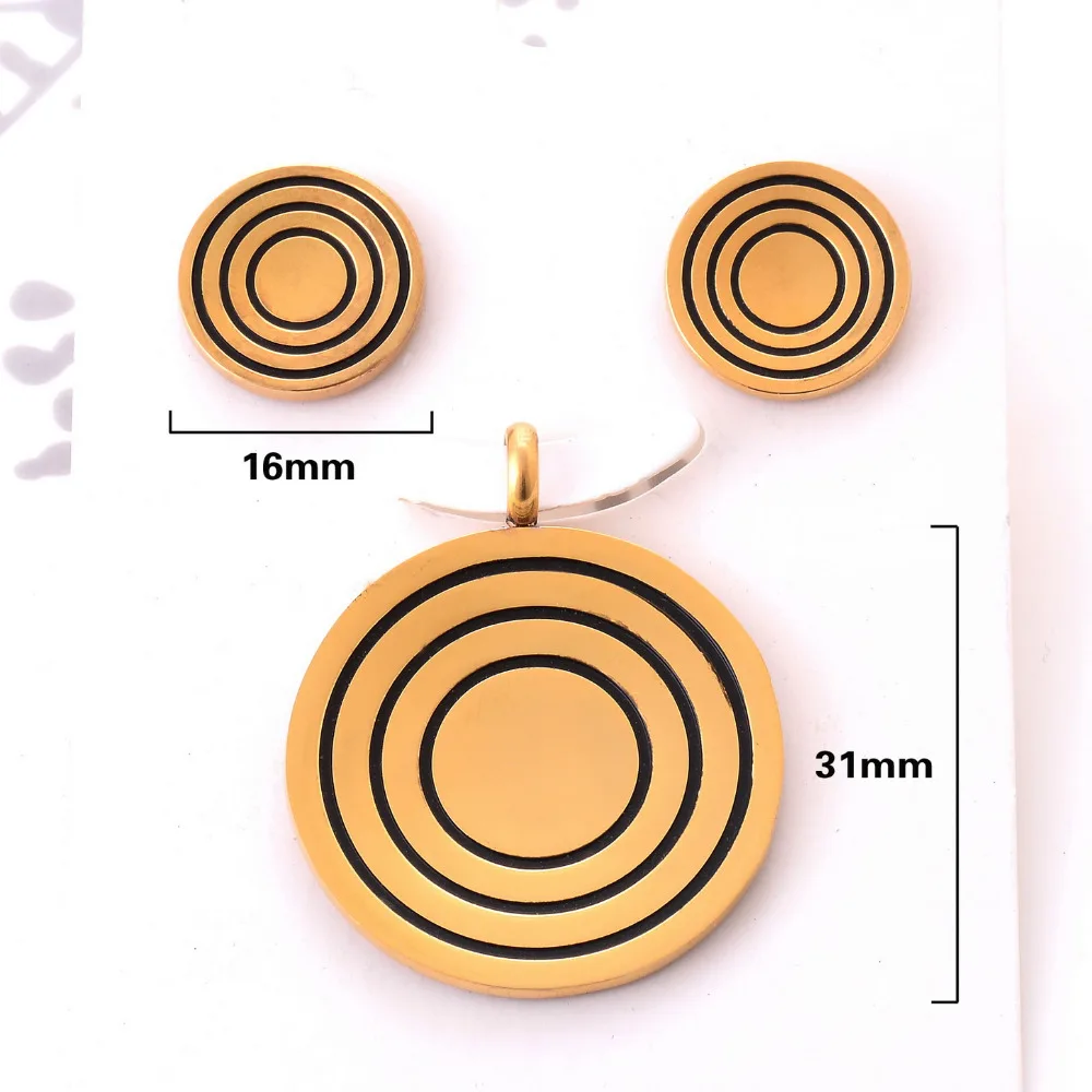 Stainless Steel Jewelry Sets Pendants Stud Earring Gold Color Classic Jewelry Sets Chain For Women Gift Free Shipping
Stainless Steel Jewelry Sets Pendants Stud Earring Gold Color Classic Jewelry Sets Chain For Women Gift Free Shipping