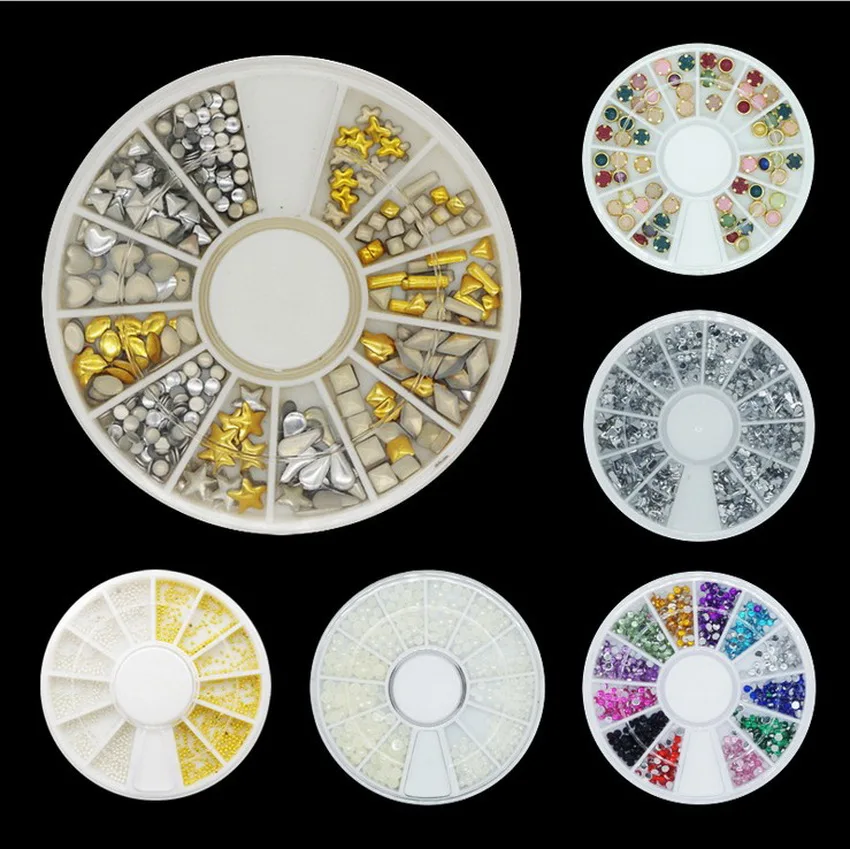 Mixed Round Nail Art Deco Gold Silver Rivets Diamonds Flat Diamonds Colorful Pearls UV Gel Shiny Body Art Nail Accessories
Mixed Round Nail Art Deco Gold Silver Rivets Diamonds Flat Diamonds Colorful Pearls UV Gel Shiny Body Art Nail Accessories