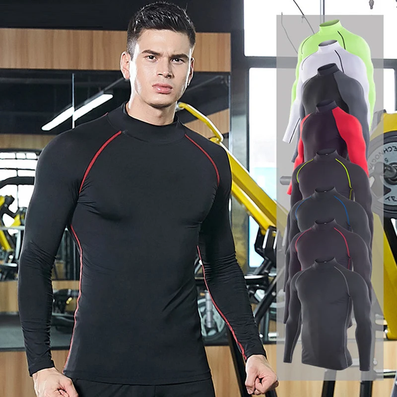 Running Long Sleeve Compression T-Shirt Sport Homme Standing Collar Crossfit Camiseta Gym Hombre Workout Clothing MMA Rashguard
Running Long Sleeve Compression T-Shirt Sport Homme Standing Collar Crossfit Camiseta Gym Hombre Workout Clothing MMA Rashguard