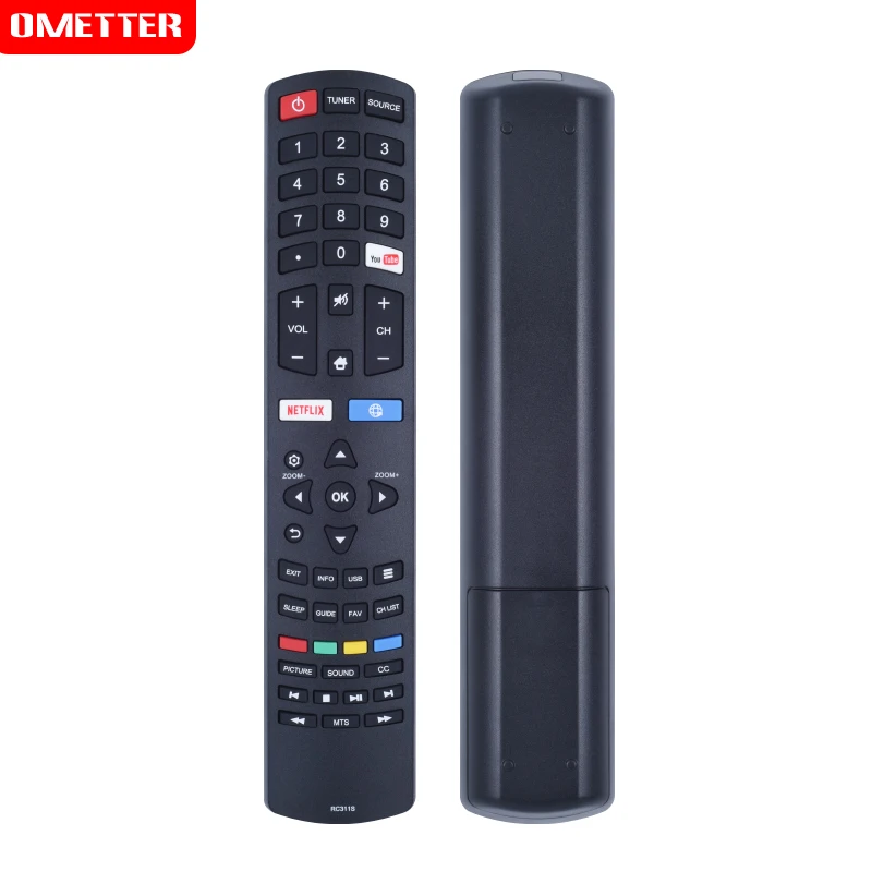 Новый пульт дистанционного управления RC311S, замена для TCL Smart LED LCD TV 06-531W52-TY01X
Новый пульт дистанционного управления RC311S, замена для TCL Smart LED LCD TV 06-531W52-TY01X