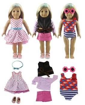 New Style Fashion 8 PCS=3 Set Doll Clothes for 18 Inch American Doll Handmade Casual Wear Clothes
New Style Fashion 8 PCS=3 Set Doll Clothes for 18 Inch American Doll Handmade Casual Wear Clothes