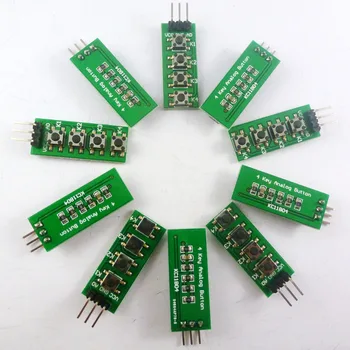 10PCS with UNO MEGA2560 example Code ! 3.3V 5V 4 Buttons 1 Analog output AD Keypad keyboard button for Arduino
10PCS with UNO MEGA2560 example Code ! 3.3V 5V 4 Buttons 1 Analog output AD Keypad keyboard button for Arduino