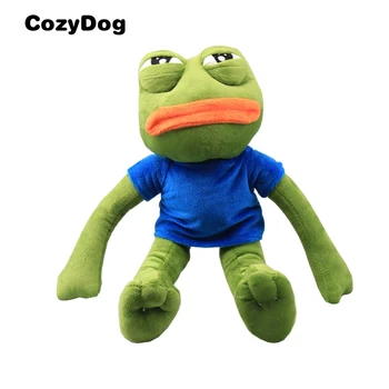 42 cm High Quality Cartoon Pepe Sad Frog Plush Toy Soft Stuffed Animal Toys for Children Gift
42 cm High Quality Cartoon Pepe Sad Frog Plush Toy Soft Stuffed Animal Toys for Children Gift
