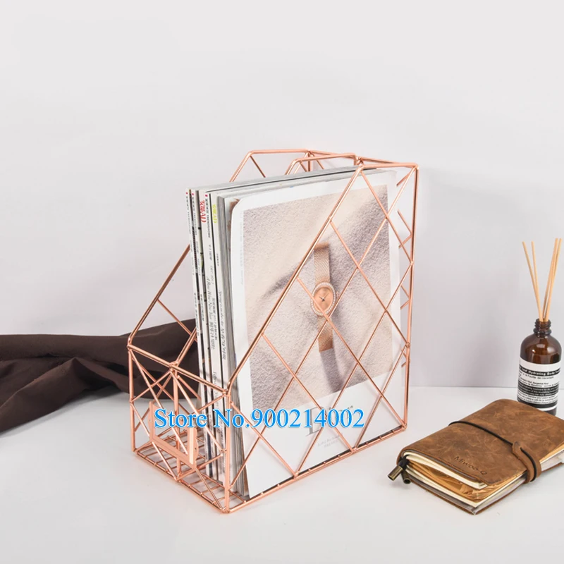 Rose Gold Desktop Double File Holder Office Magazine Rack Study Shelf Storage Desk Storage Basket Bookend Home Decoration
Rose Gold Desktop Double File Holder Office Magazine Rack Study Shelf Storage Desk Storage Basket Bookend Home Decoration