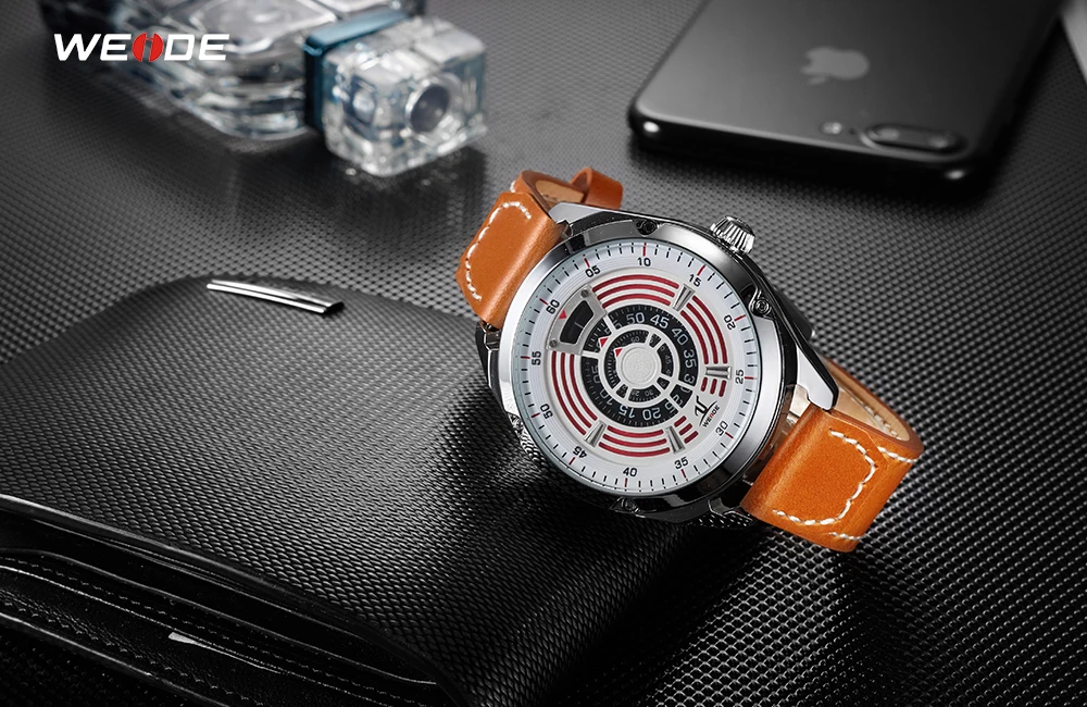 WEIDE Men Casual Fashion Analog Quartz Movement Brown Leather Strap Stainless Case Wristwatch Relogio Masculino Relojes Relogios
WEIDE Men Casual Fashion Analog Quartz Movement Brown Leather Strap Stainless Case Wristwatch Relogio Masculino Relojes Relogios