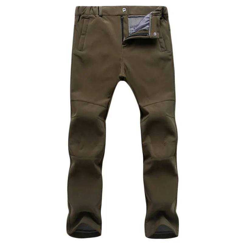 Men's Winter Thick Warm Pants Causal Stretch Fleece Lining Shark Skin Trousers Waterproof Sweatpants Male Tactical Cargo Pants
Men's Winter Thick Warm Pants Causal Stretch Fleece Lining Shark Skin Trousers Waterproof Sweatpants Male Tactical Cargo Pants