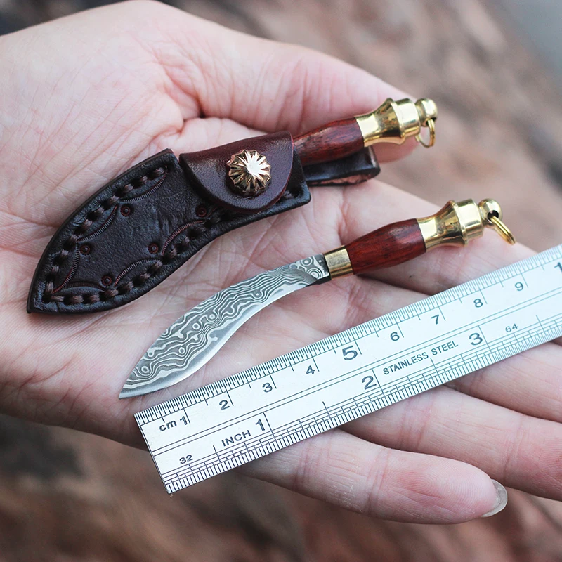 Mini straight knife tea Damascus steel small key tools multi-purpose cutter manual dismantling express knife pocket Keychain
Mini straight knife tea Damascus steel small key tools multi-purpose cutter manual dismantling express knife pocket Keychain
