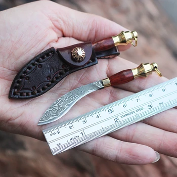 Mini straight knife tea Damascus steel small key tools multi-purpose cutter manual dismantling express knife pocket Keychain
Mini straight knife tea Damascus steel small key tools multi-purpose cutter manual dismantling express knife pocket Keychain