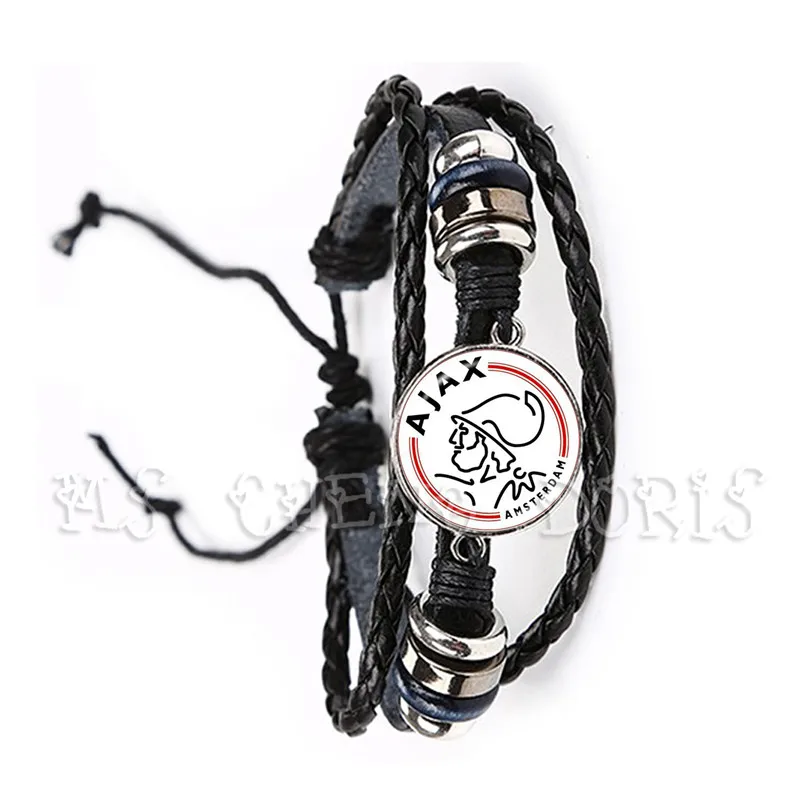 Ajax Football Club 20mm Glass Cabochon Bracelet Ajax PSV Football Leagues Logo Soccer Club Leather Bangle For Football Fans Gift
Ajax Football Club 20mm Glass Cabochon Bracelet Ajax PSV Football Leagues Logo Soccer Club Leather Bangle For Football Fans Gift