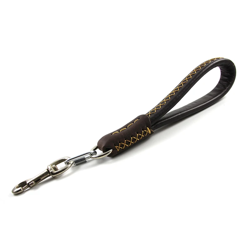 35cm Short Dog Leash Sewn by Hand Real Leather Pet Dog Traffic Lead Leash for Medium and Large Dogs Training and Walking
35cm Short Dog Leash Sewn by Hand Real Leather Pet Dog Traffic Lead Leash for Medium and Large Dogs Training and Walking