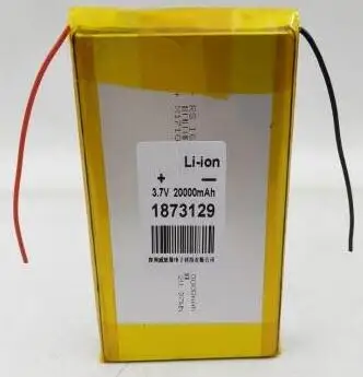 200pcs/lot 3.7v 20000mah 1873129 polymer lithium rechargeable battery li-ion li-po battery for power bank
200pcs/lot 3.7v 20000mah 1873129 polymer lithium rechargeable battery li-ion li-po battery for power bank