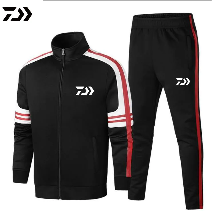 DAIWA DAWA Fishing Jacket And Pants Outdoor Sport Stand Collar Fishing Sweatshirt Sport Set Top Quality Striped Fishing Clothing
DAIWA DAWA Fishing Jacket And Pants Outdoor Sport Stand Collar Fishing Sweatshirt Sport Set Top Quality Striped Fishing Clothing