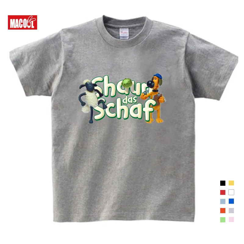 Cartoon Shaun The Sheep Pattern Children T Shirt 100% Cotton 5T6T7T Kids Funny T-shirt Baby Boys/Girls Casual Clothes 3-9 Years
Cartoon Shaun The Sheep Pattern Children T Shirt 100% Cotton 5T6T7T Kids Funny T-shirt Baby Boys/Girls Casual Clothes 3-9 Years