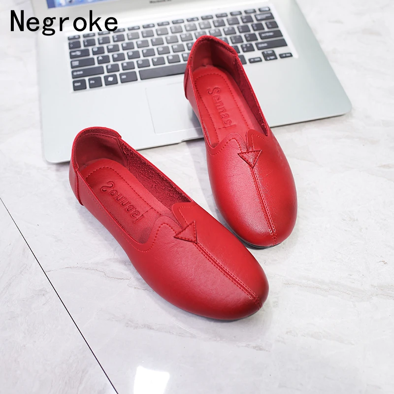 2019 Hand-sewn Cowhide Slip On Leather Loafers Women Flats Casual Shoes Woman Genuine Leather Moccasins Femme Driving Shoes
2019 Hand-sewn Cowhide Slip On Leather Loafers Women Flats Casual Shoes Woman Genuine Leather Moccasins Femme Driving Shoes
