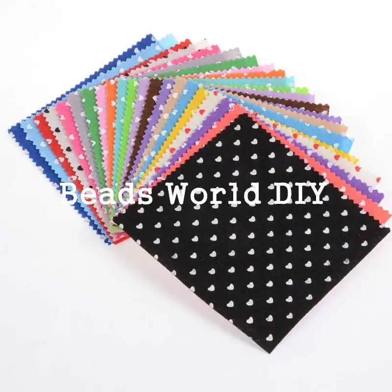Patchwork Fabric Tissus 21 Colors 15cm Square Heart Pattern Felt Fabric Diy Scrapbooking Craft Handmade Kids Dolls Not Cloth
Patchwork Fabric Tissus 21 Colors 15cm Square Heart Pattern Felt Fabric Diy Scrapbooking Craft Handmade Kids Dolls Not Cloth