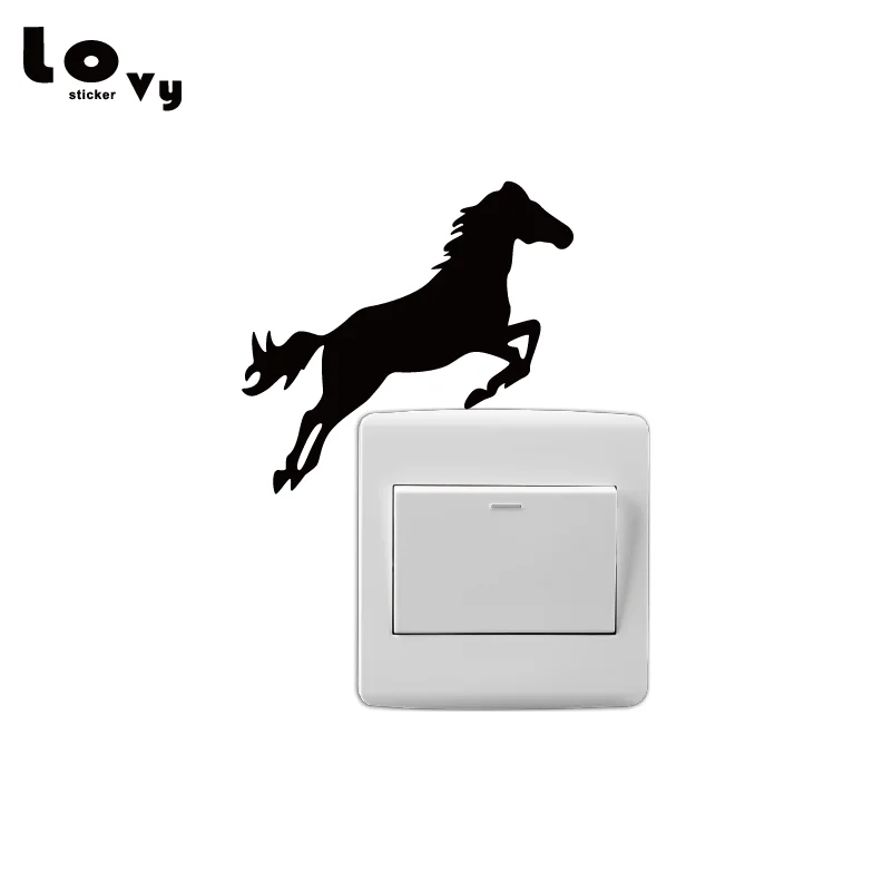 Creative Jumping Horse Silhouette Switch Sticker Funny Cartoon Animal Wall Sticker for Home Decoration SW0197
Creative Jumping Horse Silhouette Switch Sticker Funny Cartoon Animal Wall Sticker for Home Decoration SW0197