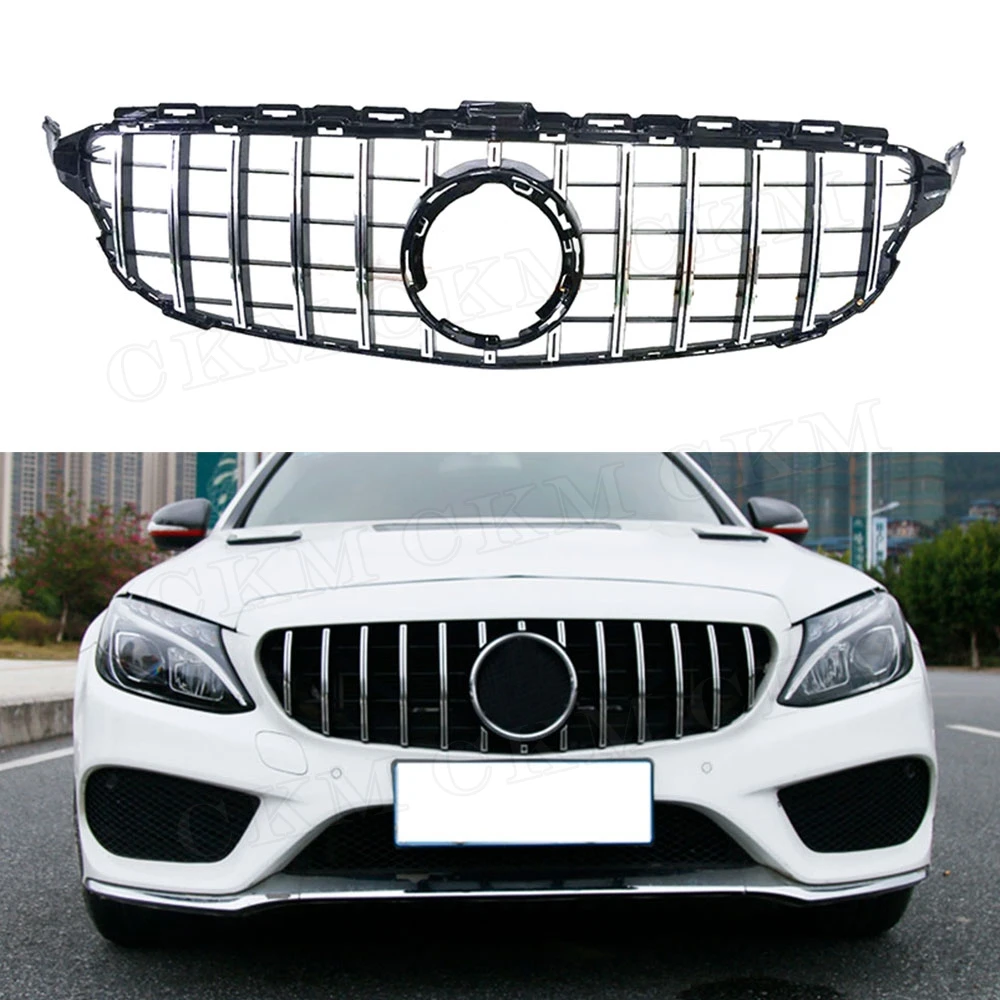 Exterior GT R AMG Style Grill Grille Front Bumper for Mercedes Benz