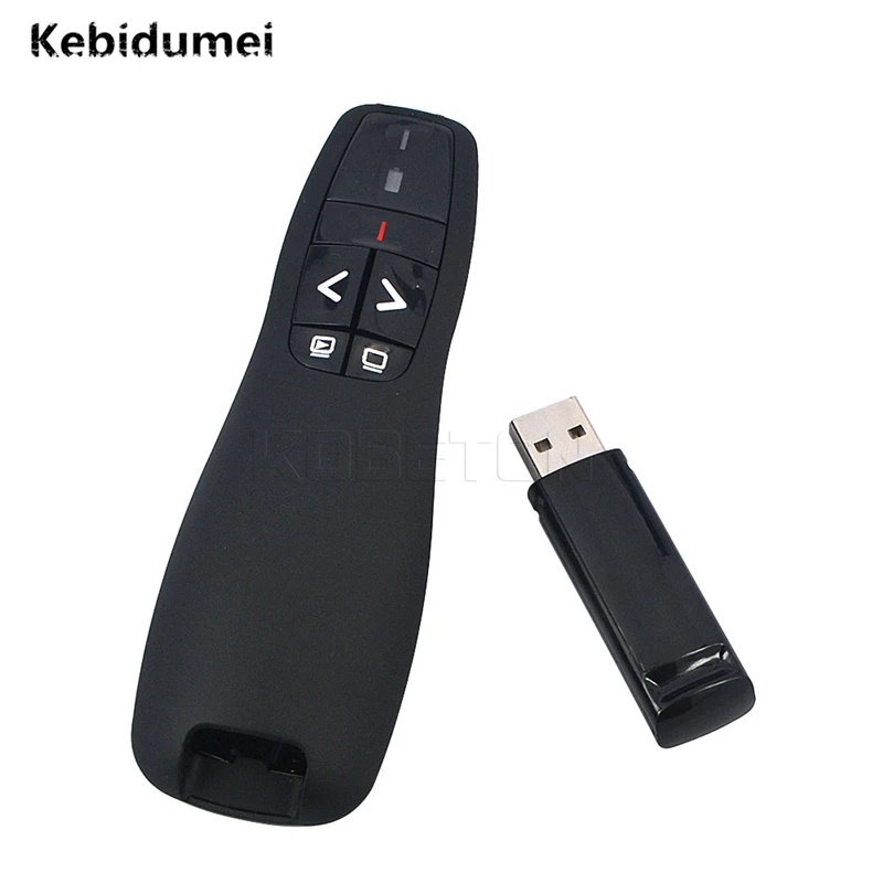 Kebidumei R400 USB Wireless Presenter Red Laser Pointer 2.4Ghz PPT Remote Control for Powerpoint Presentation Powerpoint Newest
Kebidumei R400 USB Wireless Presenter Red Laser Pointer 2.4Ghz PPT Remote Control for Powerpoint Presentation Powerpoint Newest