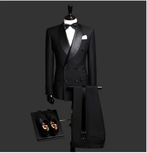 New Arrival Double-Breasted Groomsmen Shawl Lapel Groom Tuxedos Men Suits Wedding/Prom Best Man Blazer ( Jacket+Pants+Tie) A07
New Arrival Double-Breasted Groomsmen Shawl Lapel Groom Tuxedos Men Suits Wedding/Prom Best Man Blazer ( Jacket+Pants+Tie) A07