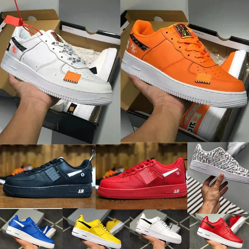 

2019 Dunk Skateboarding Men Women Low Cut one 1 White Black Shoes Classic AF fly Trainers high knit designer Sneakers Size 36-45