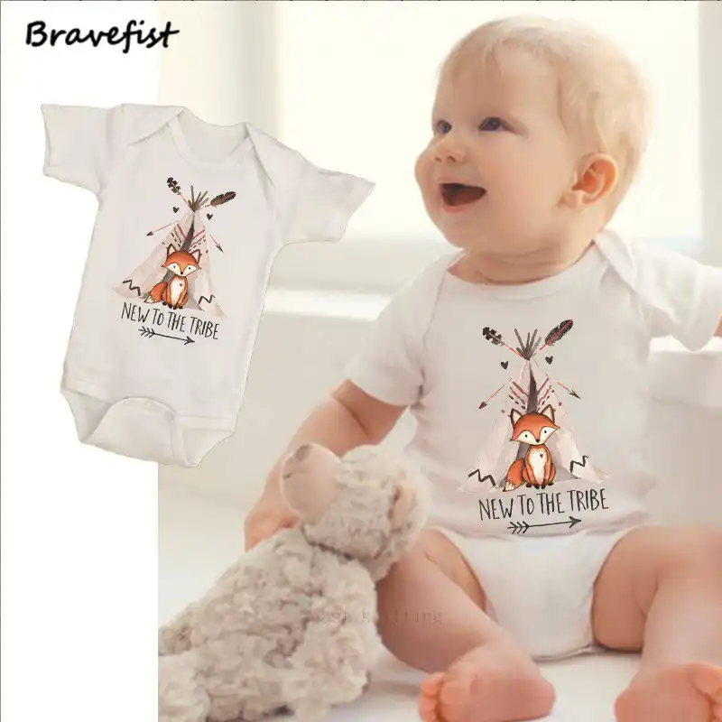 new to the tribe baby girl outfit