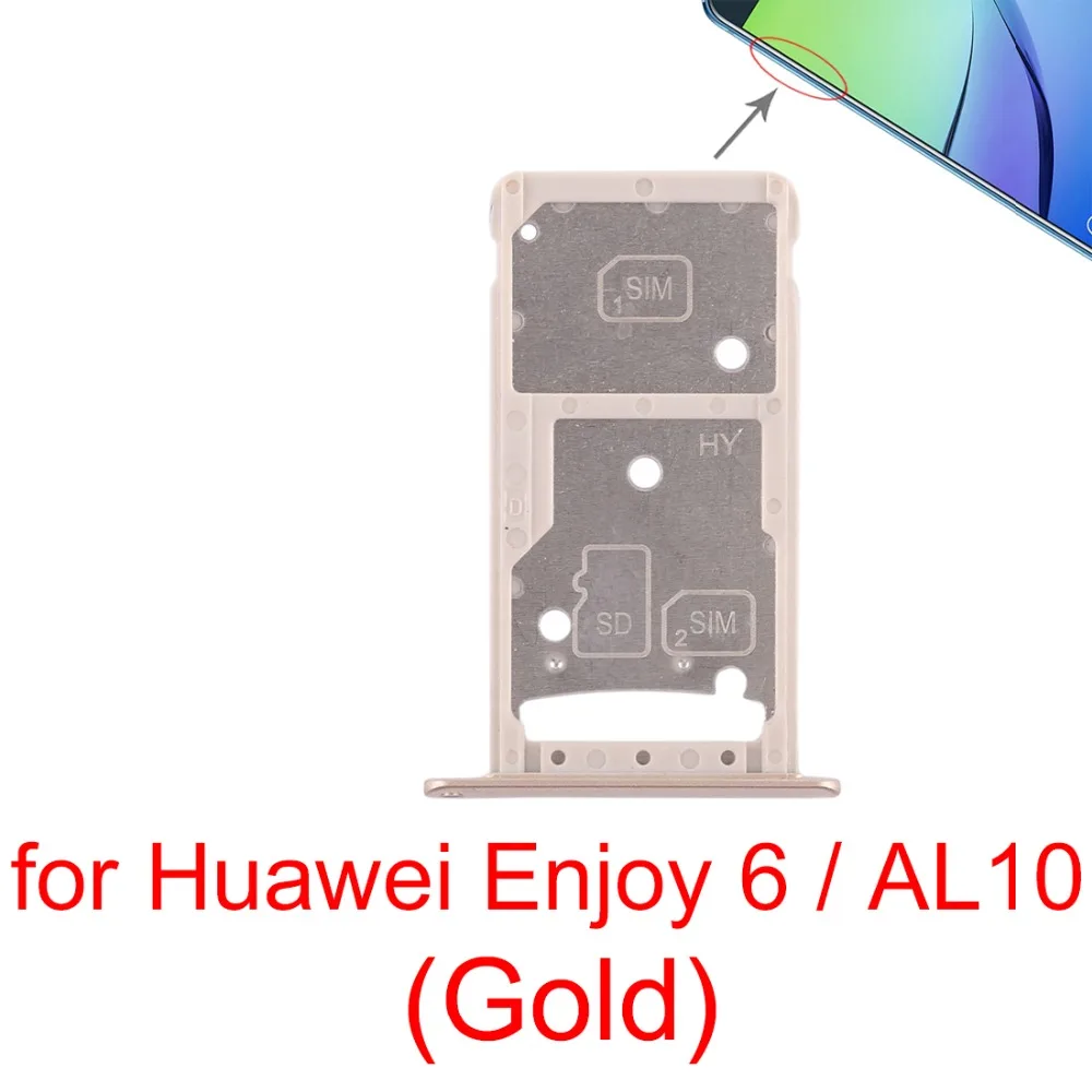 Новинка для Huawei Enjoy 6/AL10/P9 Plus/P20 Lite/Nova 3e/Nova 2s лоток sim карты/лоток карт памяти Micro SD