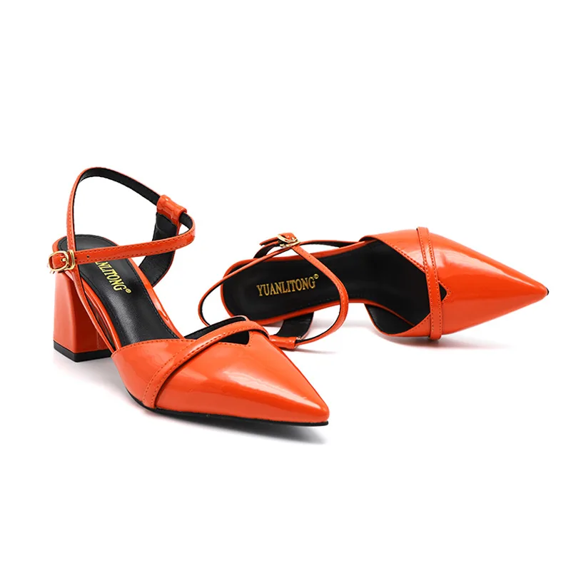 2019 summer fashion sexy coral color temperament high heel women's shoes new trend young buckle women's sandals.
2019 summer fashion sexy coral color temperament high heel women's shoes new trend young buckle women's sandals.