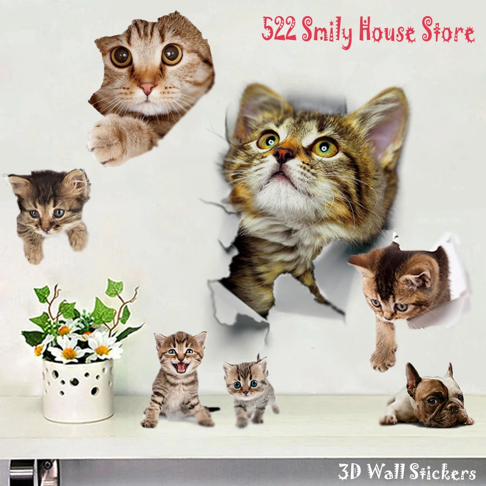 1PC 3D Cute DIY Cat Decals Adhesive Family Wall Stickers Window Room Decorations Bathroom Toilet Seat Decor Kitchen Accessories
1PC 3D Cute DIY Cat Decals Adhesive Family Wall Stickers Window Room Decorations Bathroom Toilet Seat Decor Kitchen Accessories