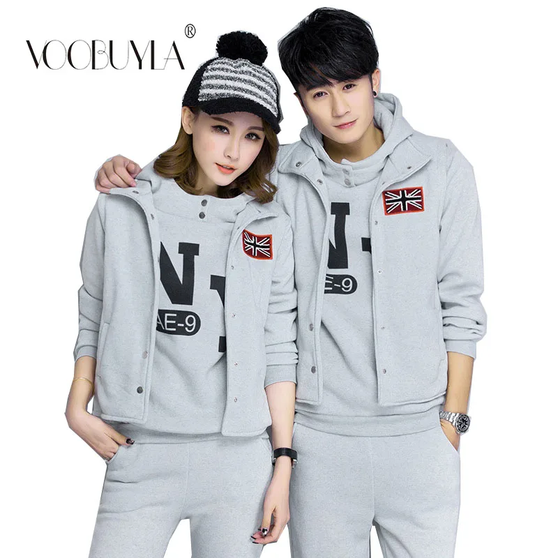 Voobuyla 2018 Women Tracksuits Autumn Winter 3 Piece Set Hoodies+Vest+Pants Sport Suit Letter Printed Jogging Running Suit M-4XL
Voobuyla 2018 Women Tracksuits Autumn Winter 3 Piece Set Hoodies+Vest+Pants Sport Suit Letter Printed Jogging Running Suit M-4XL