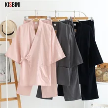 KISBINI Autumn Pajamas Sets For Women Female Solid Home Clothes Suit Cotton Long Japanese Style Ladies Homewear Spring Pyjama
KISBINI Autumn Pajamas Sets For Women Female Solid Home Clothes Suit Cotton Long Japanese Style Ladies Homewear Spring Pyjama